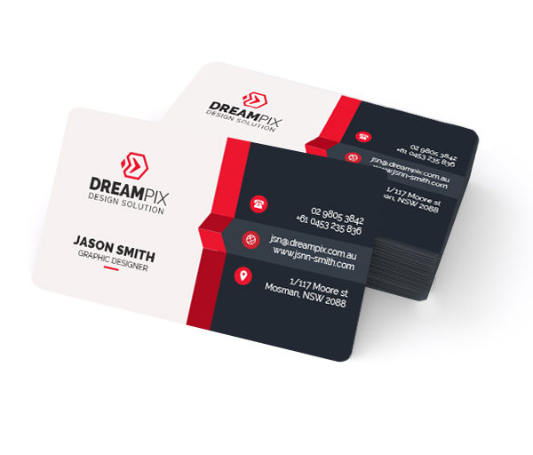 Business Cards Round Corners One-Sided